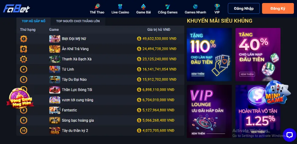 Hoàn Trả Casino